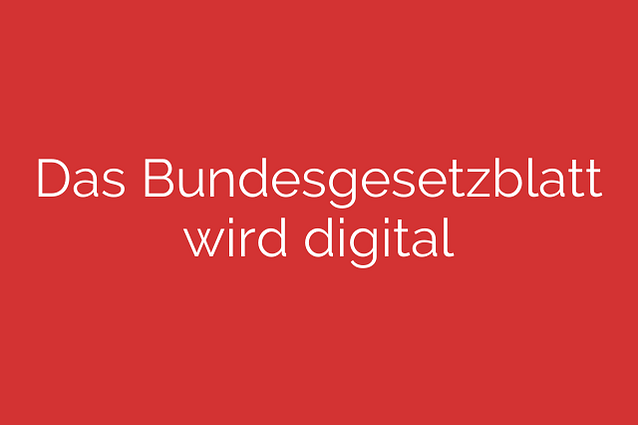 Das Bundesgesetzblatt Wird Digital - SPD Im Kölner Norden